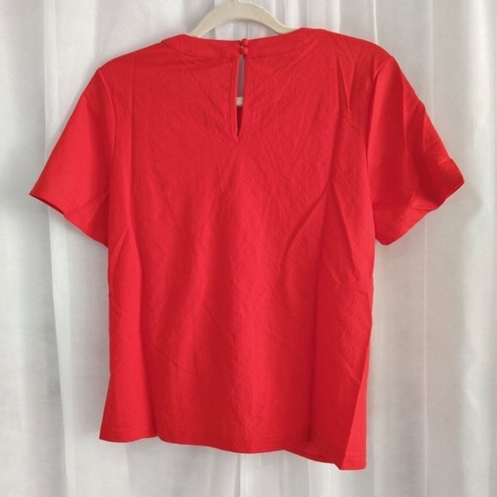 Adelyn Rae Womens Top Red Twist Front Keyhole Size S New - Picture 7 of 8